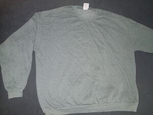 Vintage Jerzees Mens Blank Sweatshirt Pullover Grey USA Made Sz 3xl